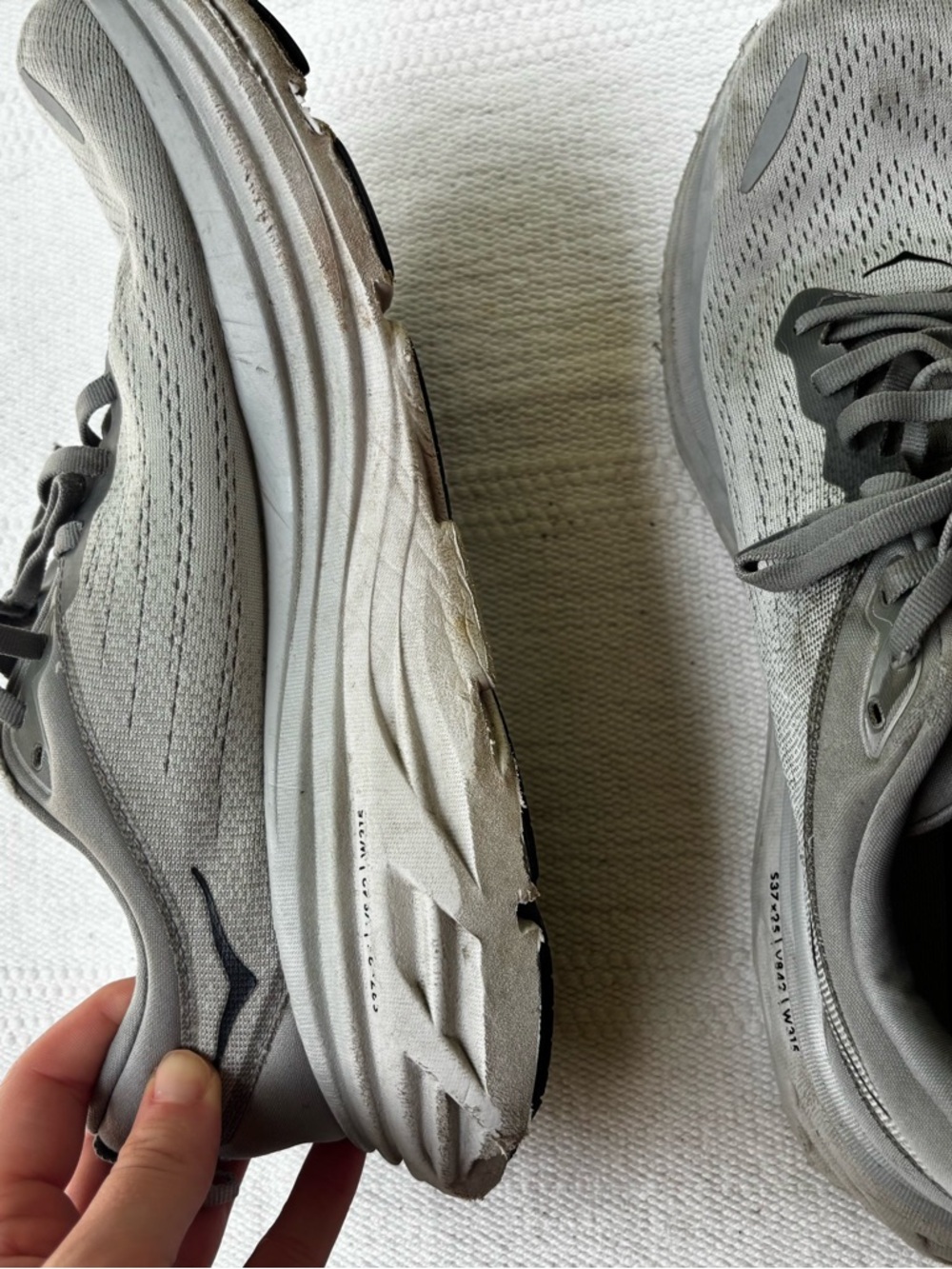 HOKA One One Bondi 3 Men’s Size 8.5D Running Shoes Gray - Picture 5 of 15